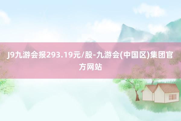 J9九游会报293.19元/股-九游会(中国区)集团官方网站